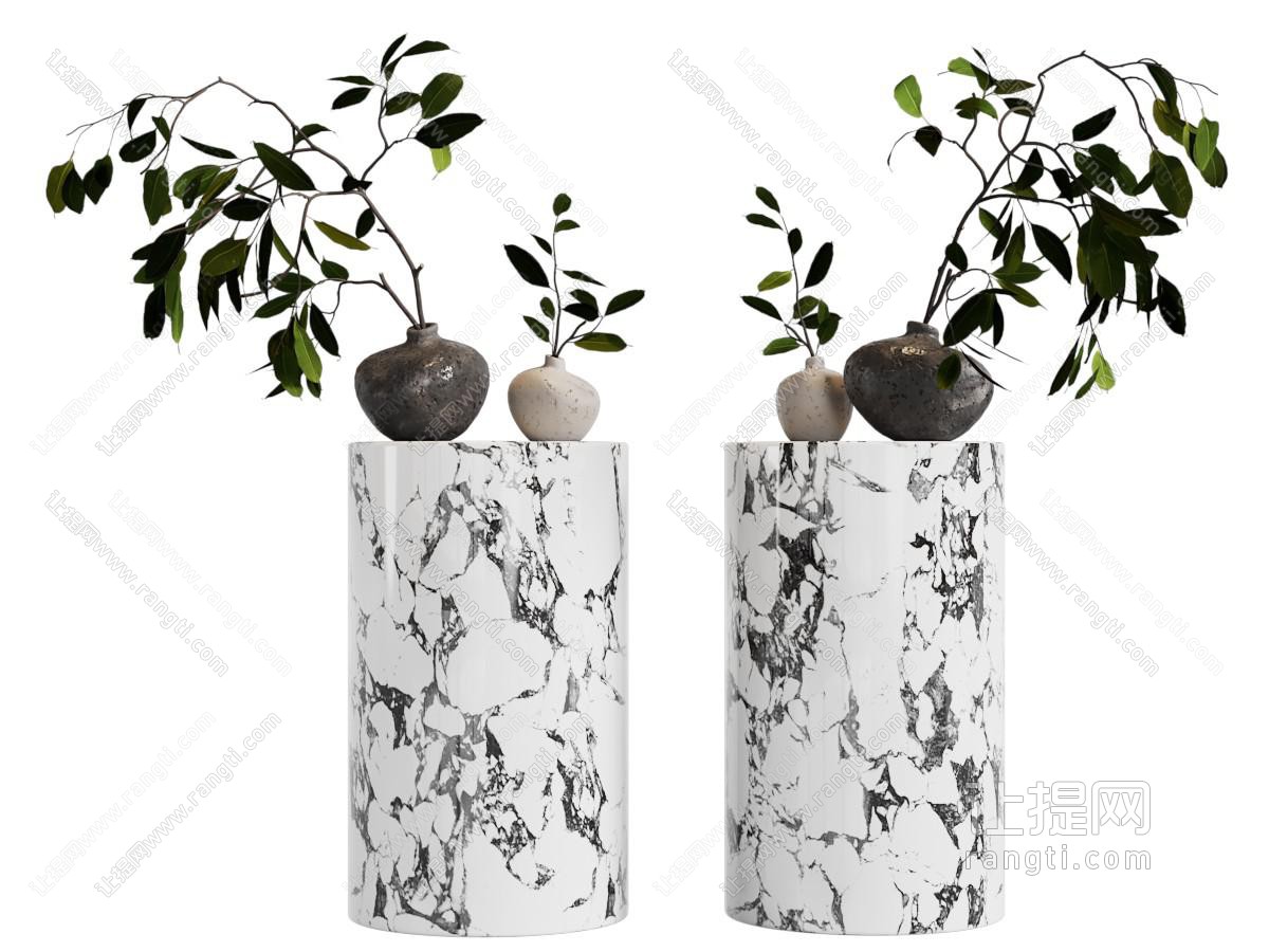 现代花瓶花卉 摆件组合