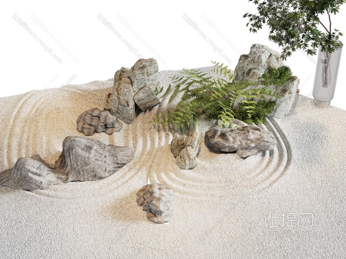 新中式假山 石子景观园艺小品