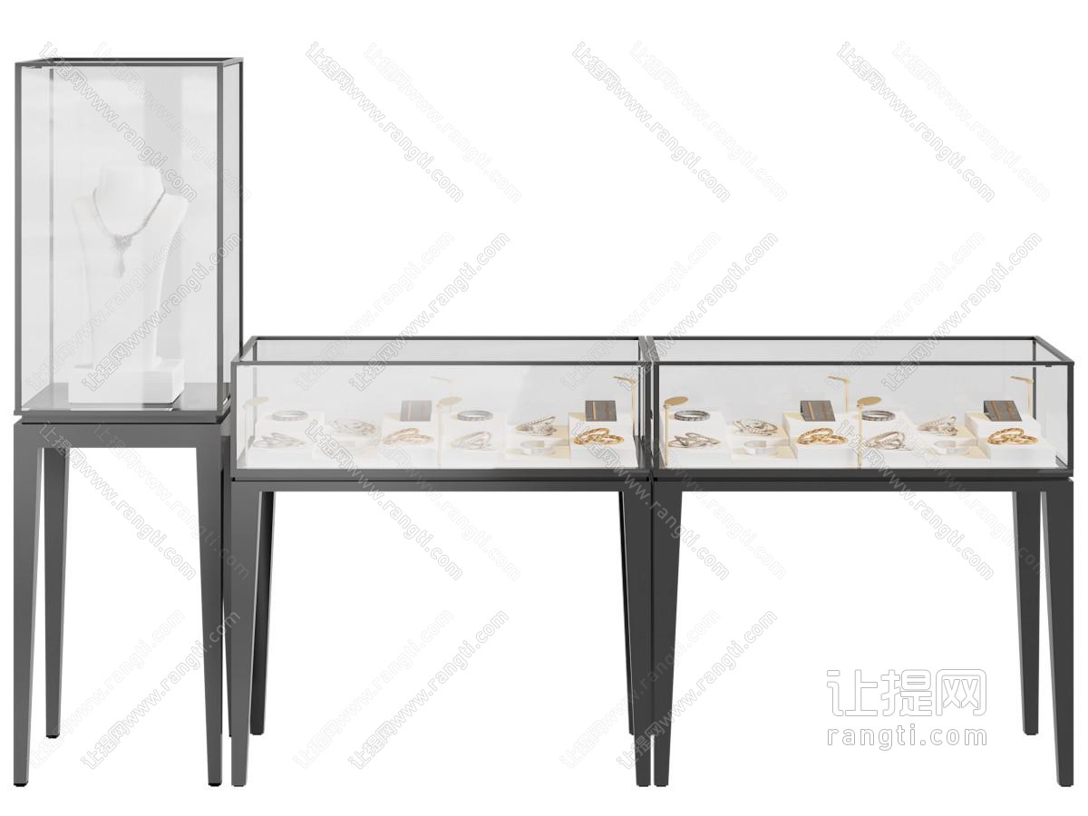 现代珠宝首饰展柜 展示台 珠宝柜