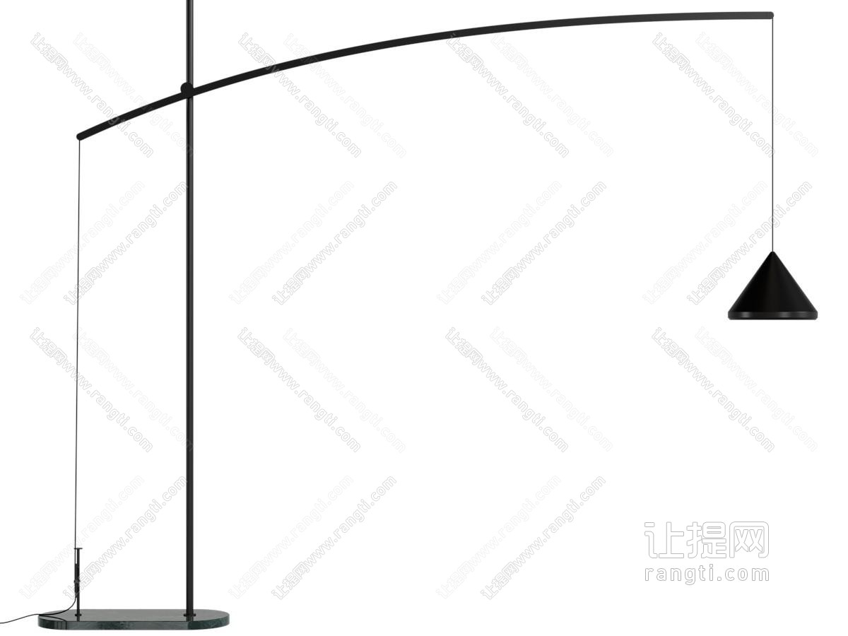 现代金属落地灯
