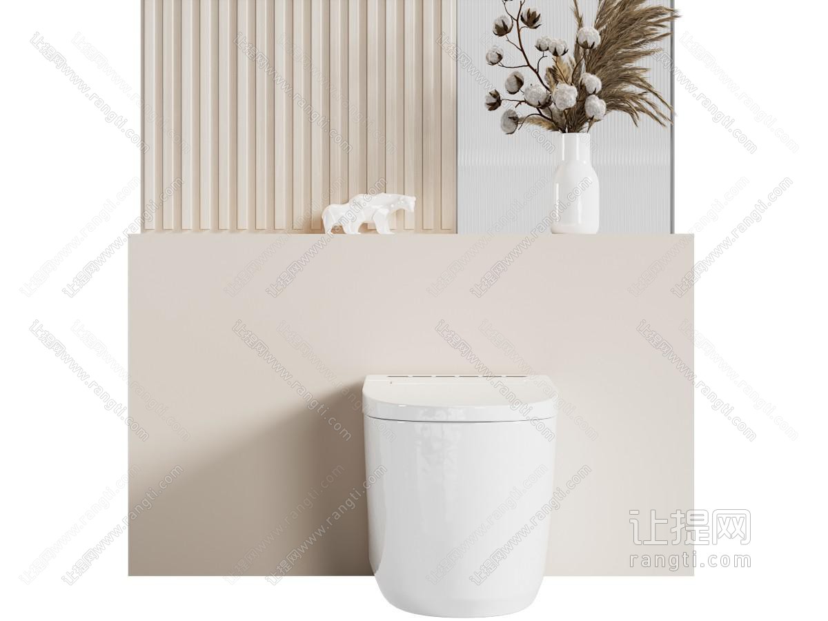 现代壁挂式马桶