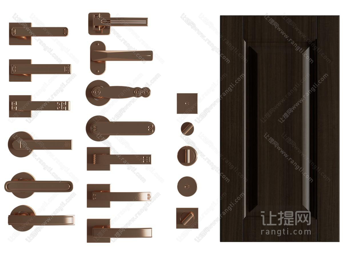 现代金属柜门拉手
