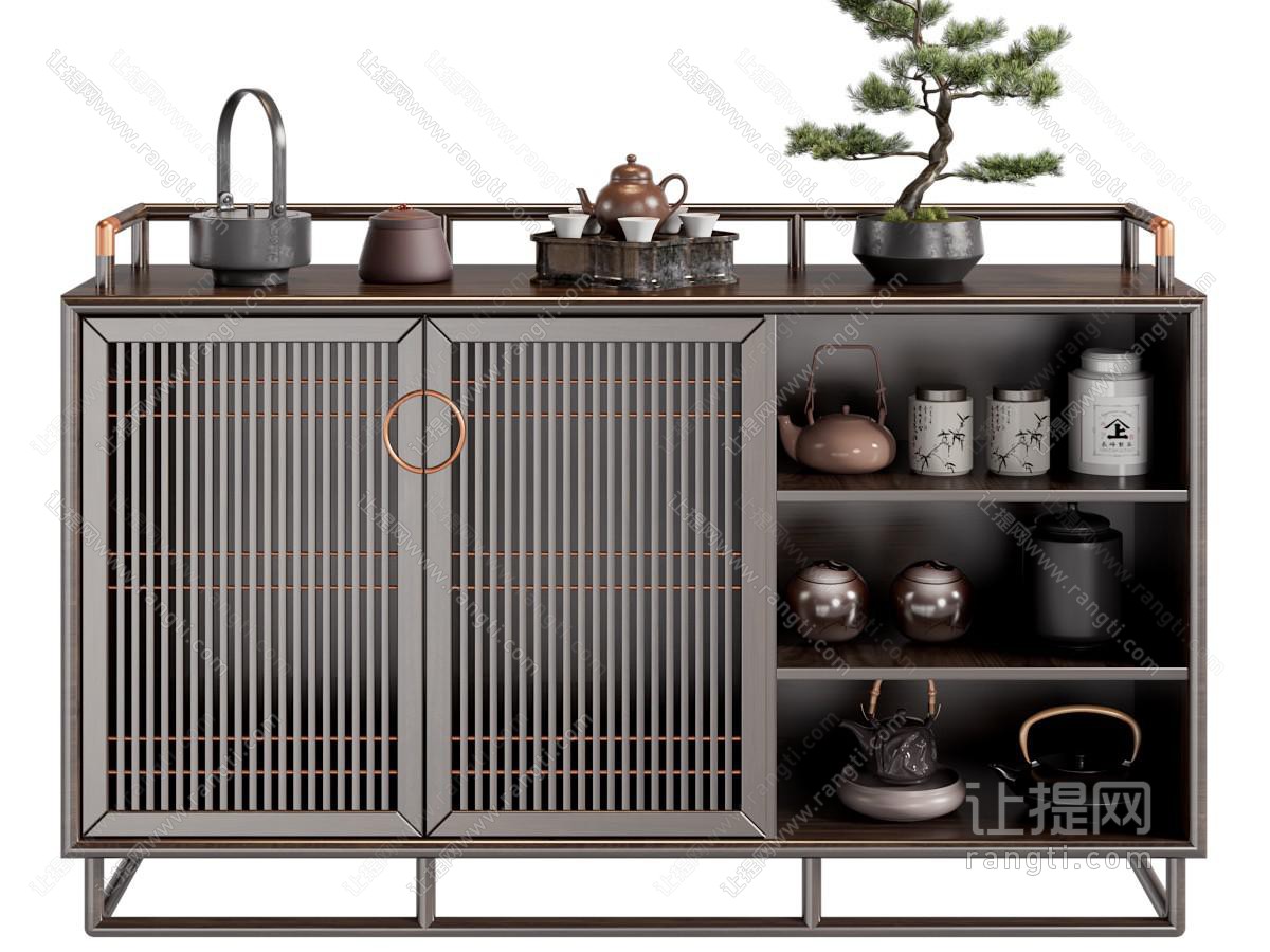 新中式餐边柜 茶柜