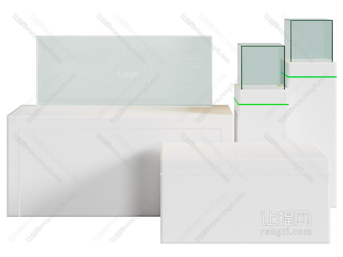 现代商品展台 展示柜