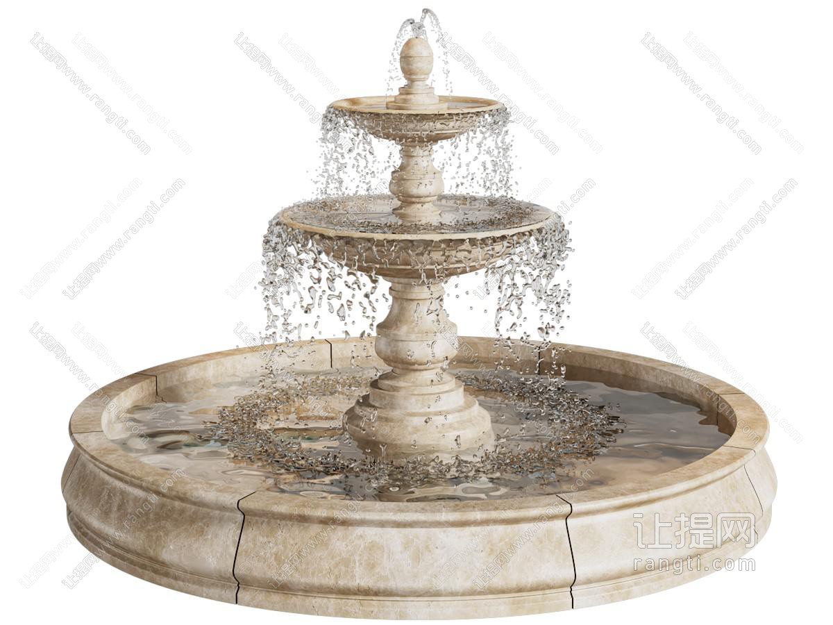 欧式喷泉 水景水池 园艺小品
