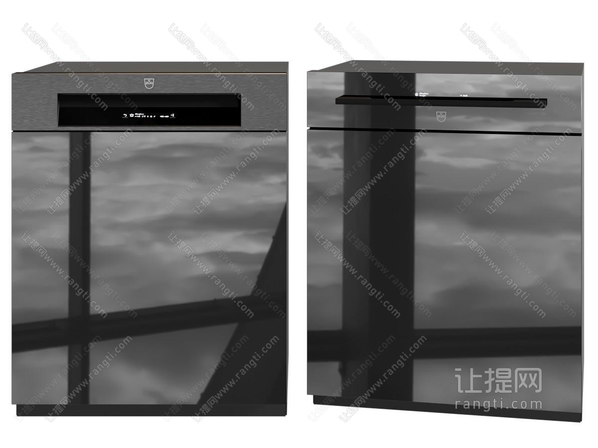 现代洗碗机 厨房电器
