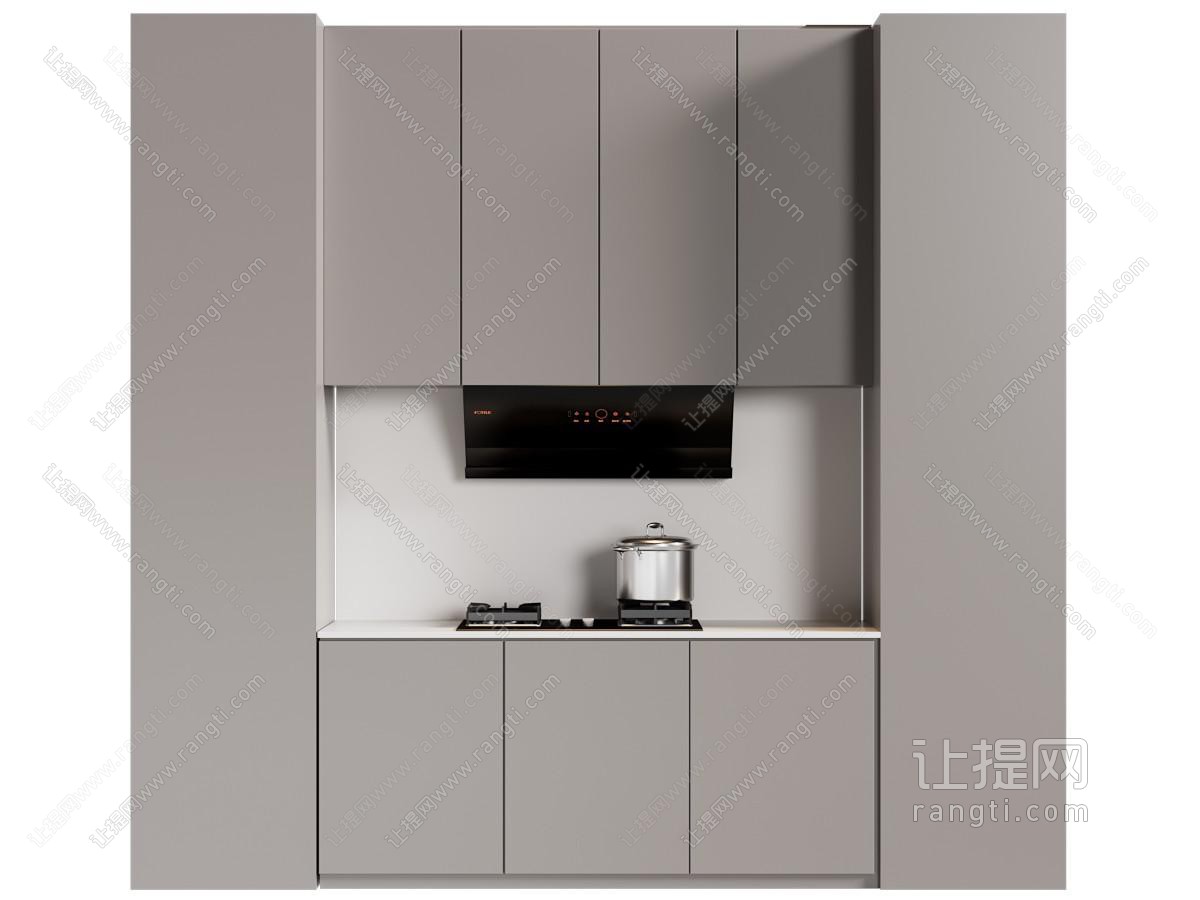 现代燃气灶 抽油烟机