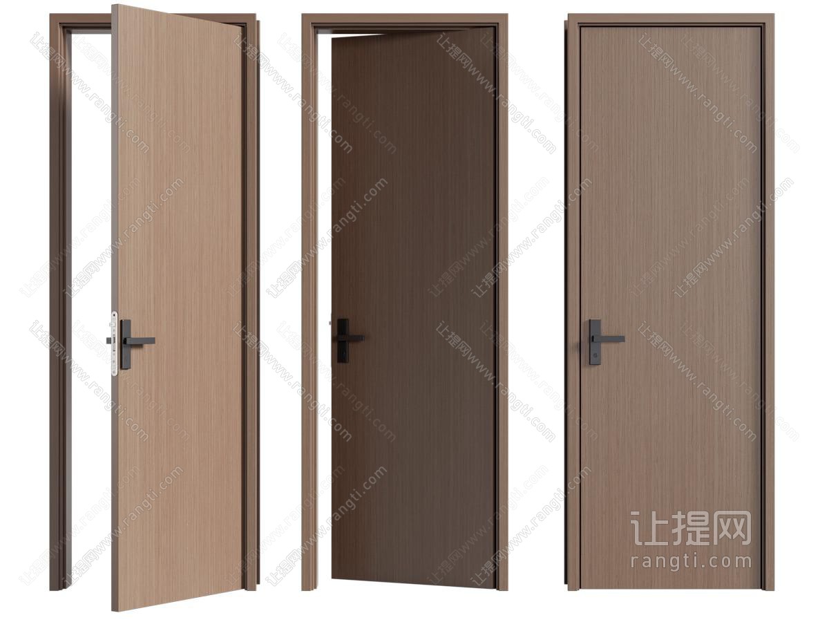 现代木门 平开门 房门