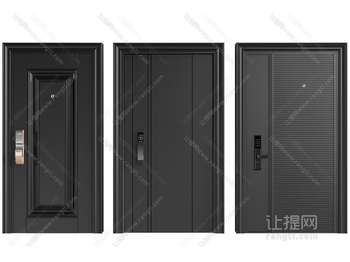 法式防盗门 子母入户门 平开门