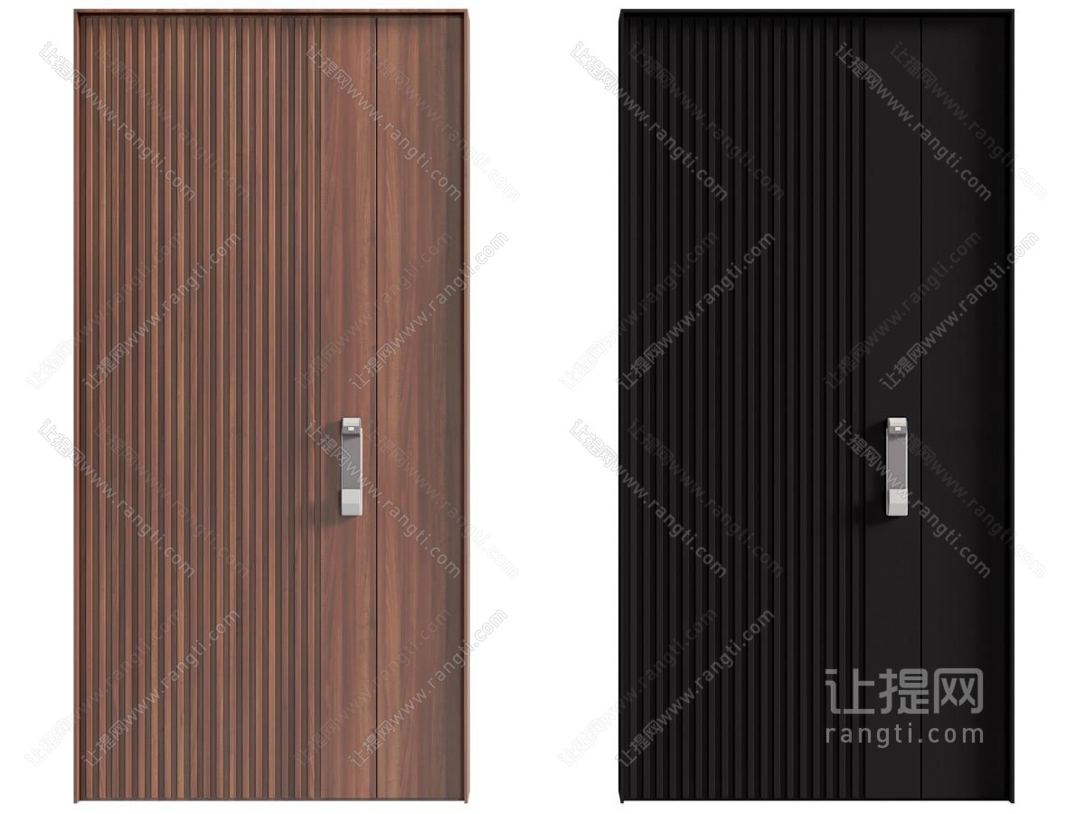 现代子母入户平开门 平开门