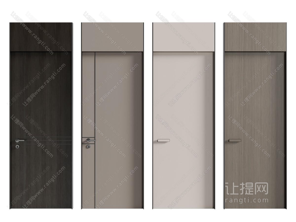 现代木门 平开门 房门