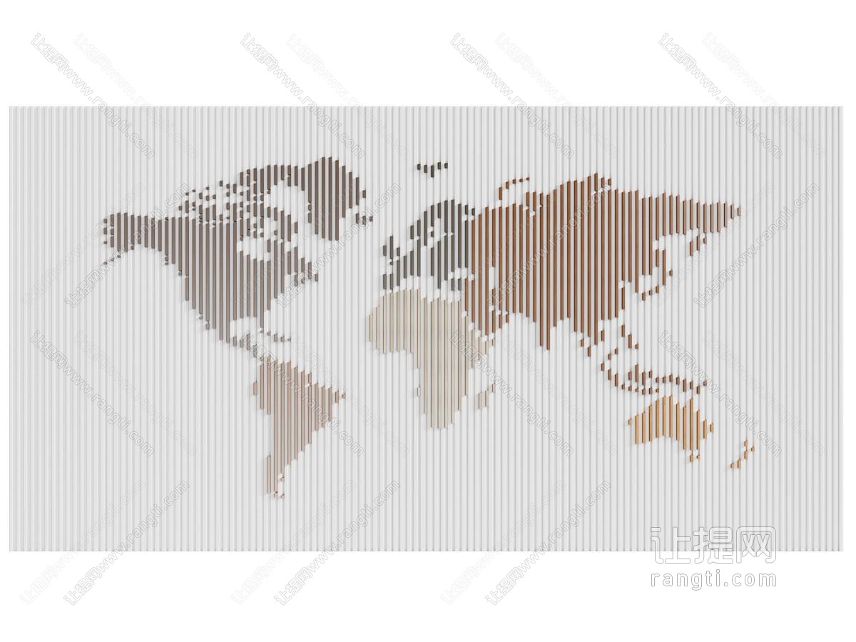 现代世界地图背景墙