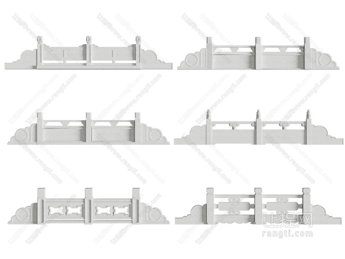 新中式石雕栏杆 护栏 围栏