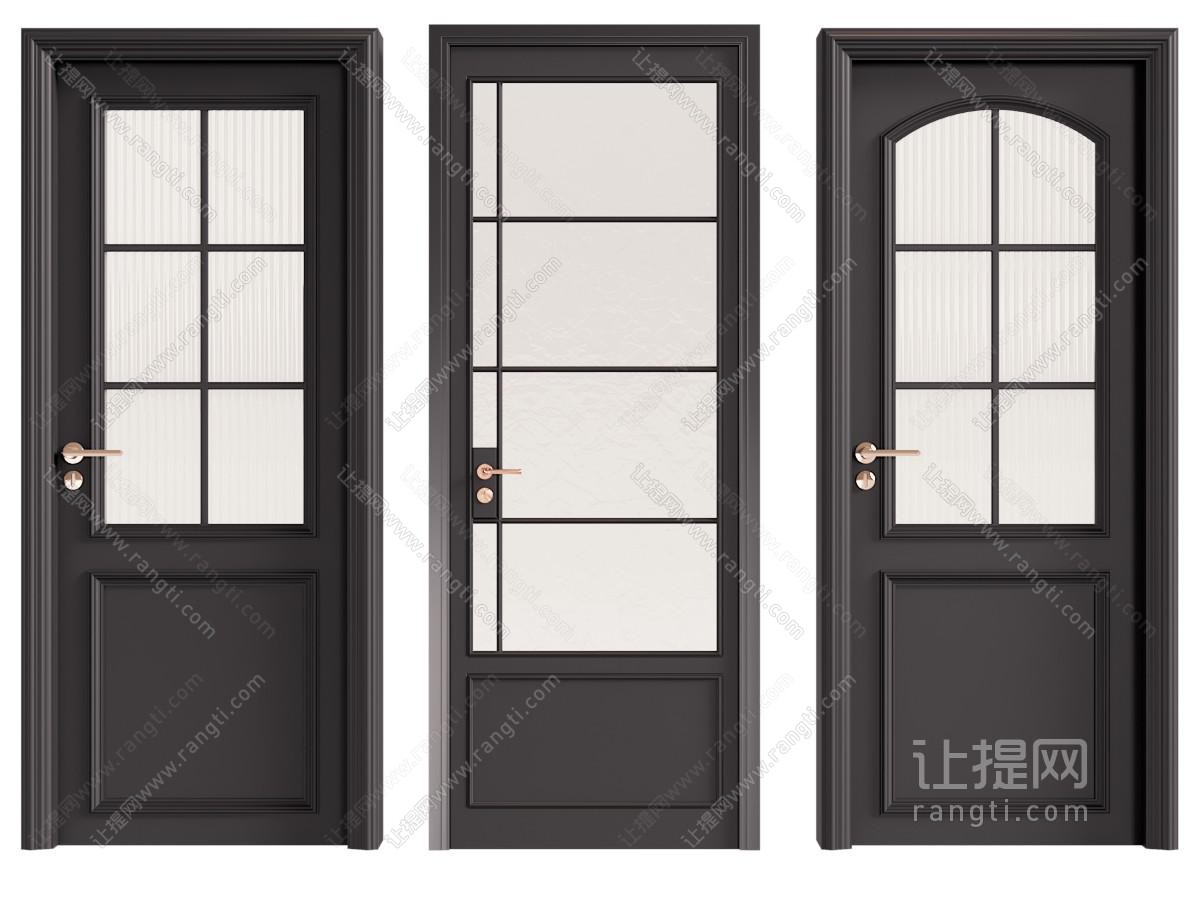 法式玻璃门 房门 平开门