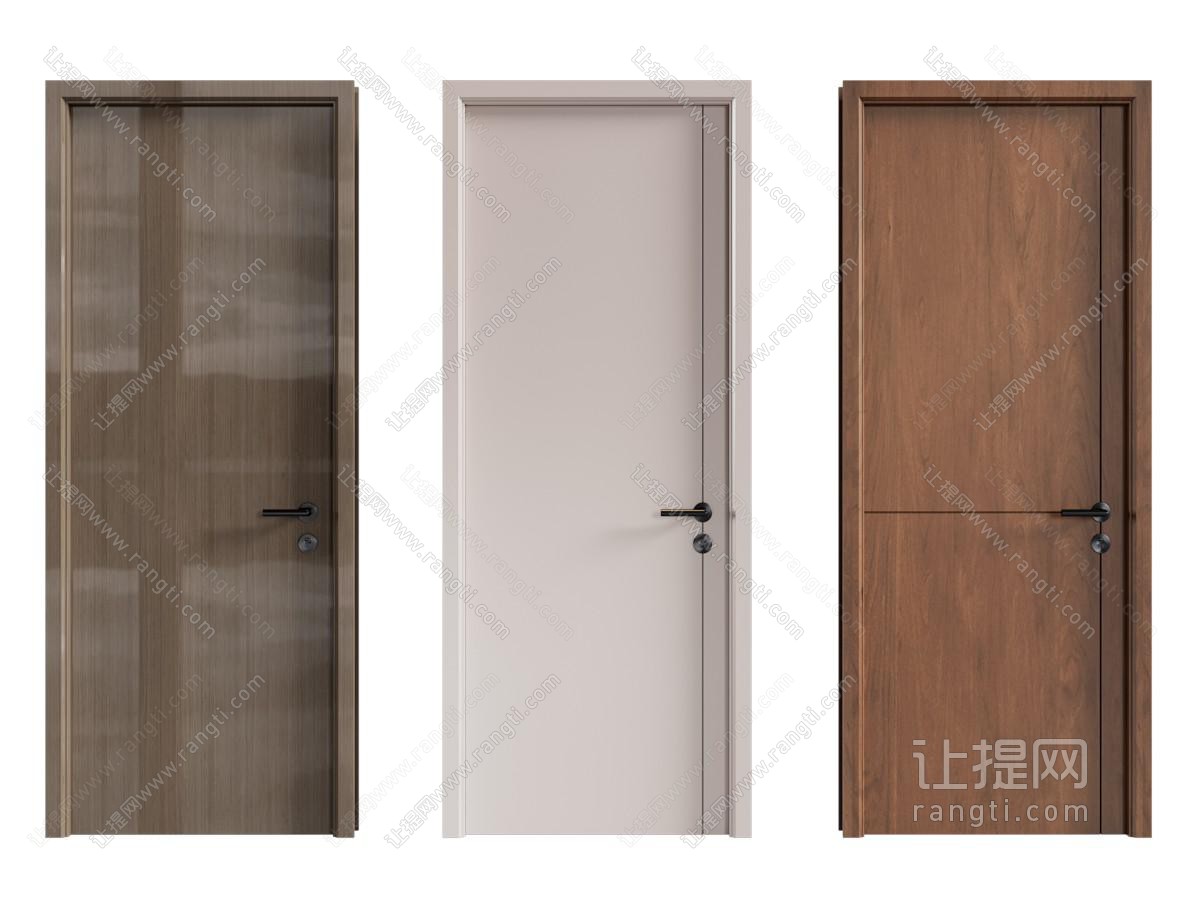现代木门 平开门 房门