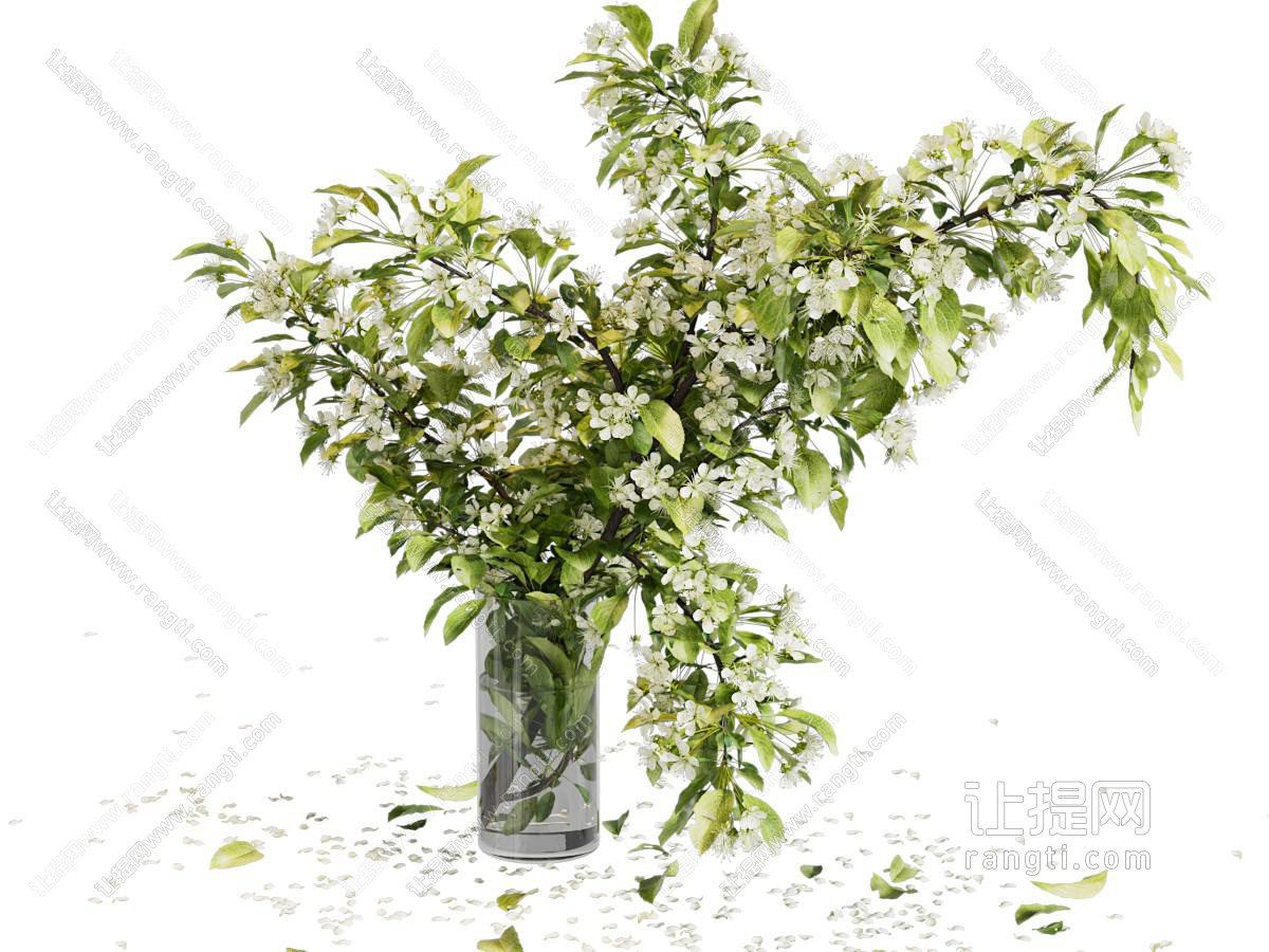 现代花瓶花卉