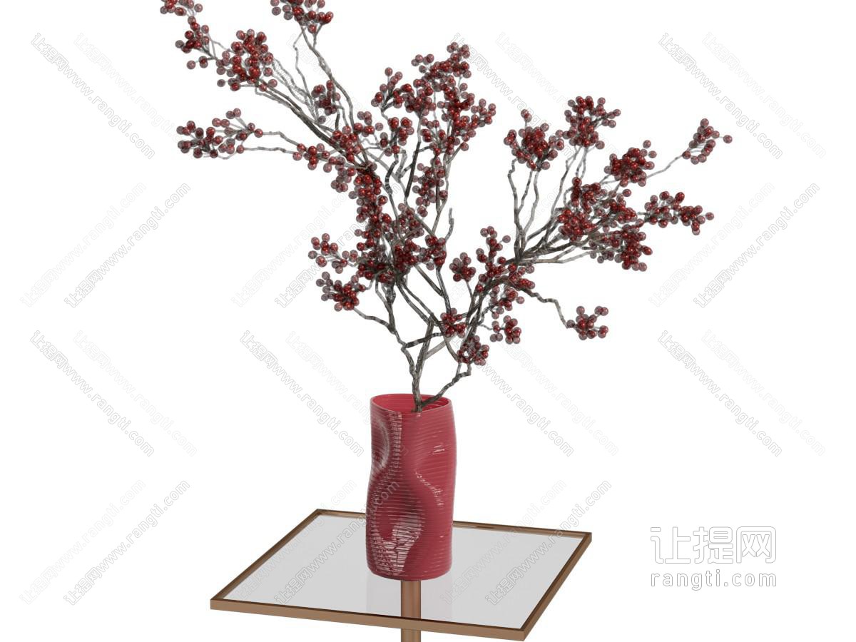 现代陶瓷花瓶花卉