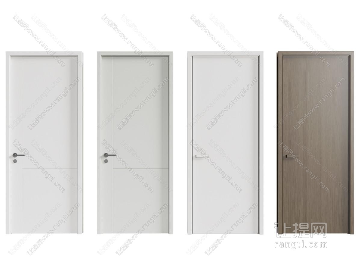 现代木门 平开门 房门