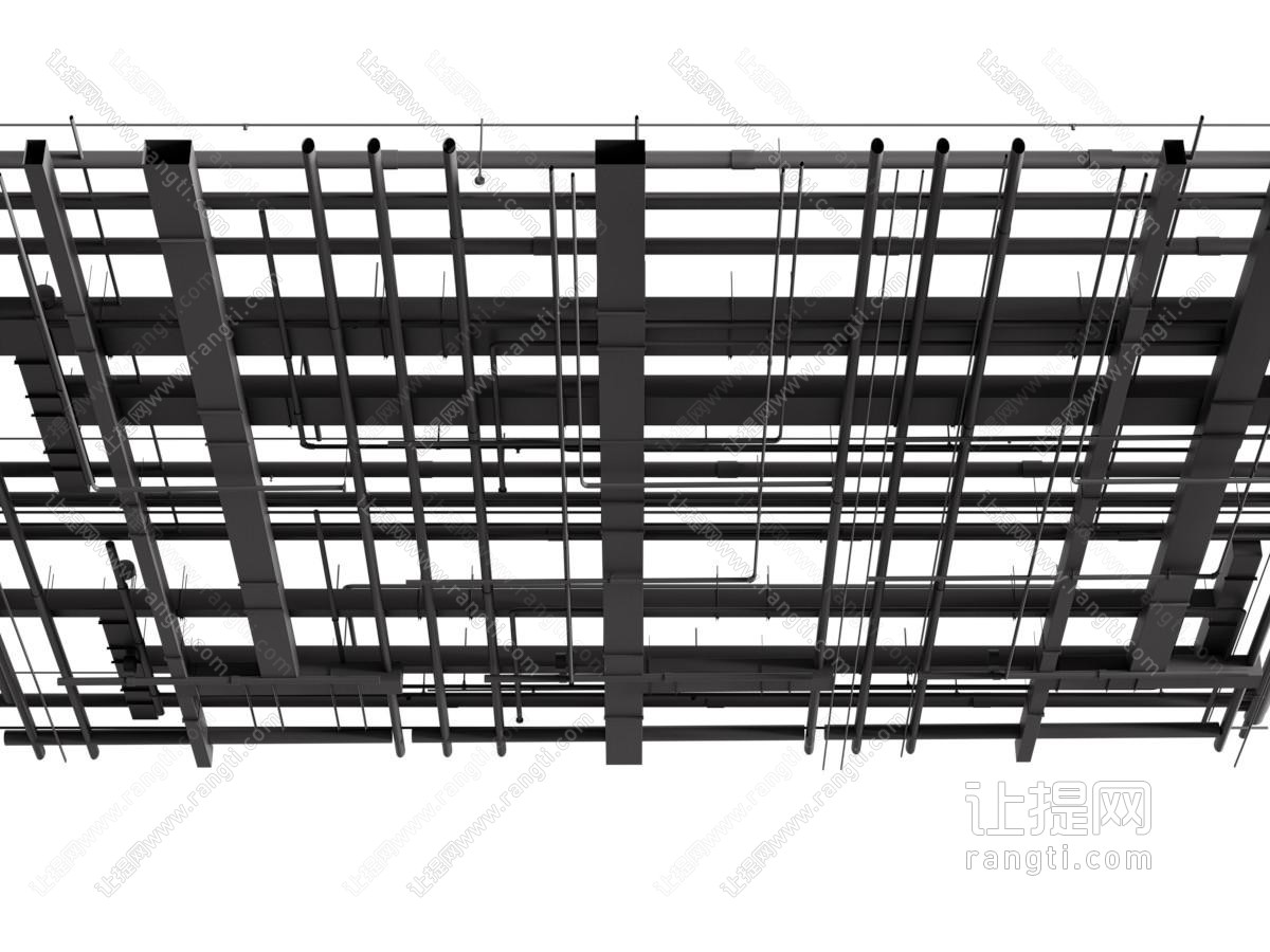 工业风loft管道天花吊顶