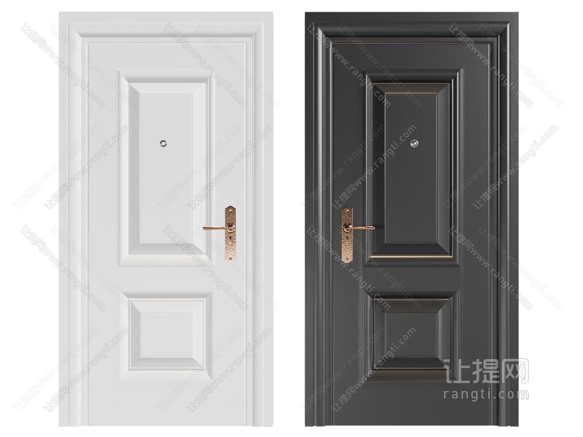 简欧木门 房门 平开门