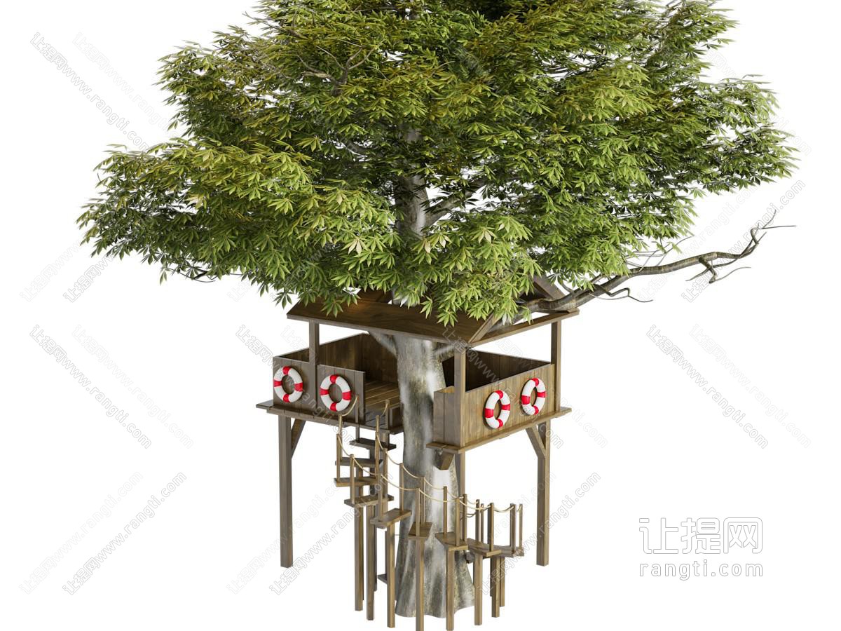 现代树房子 景观树屋