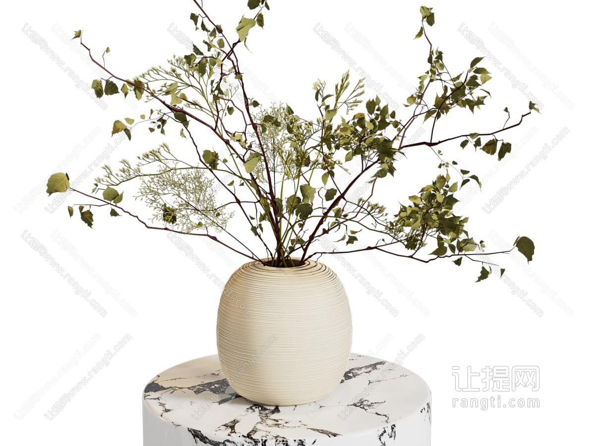 现代花瓶花卉 摆件组合