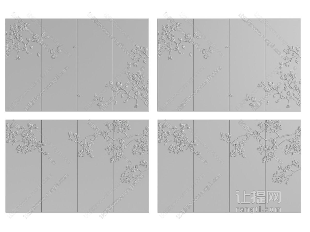 新中式背景墙
