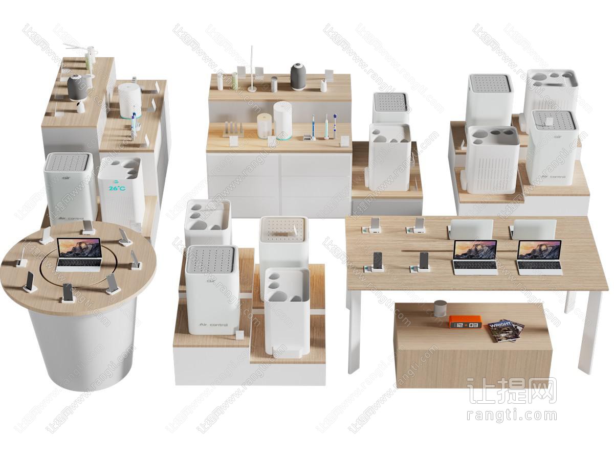 现代手机数码展台 展示展览 摆台