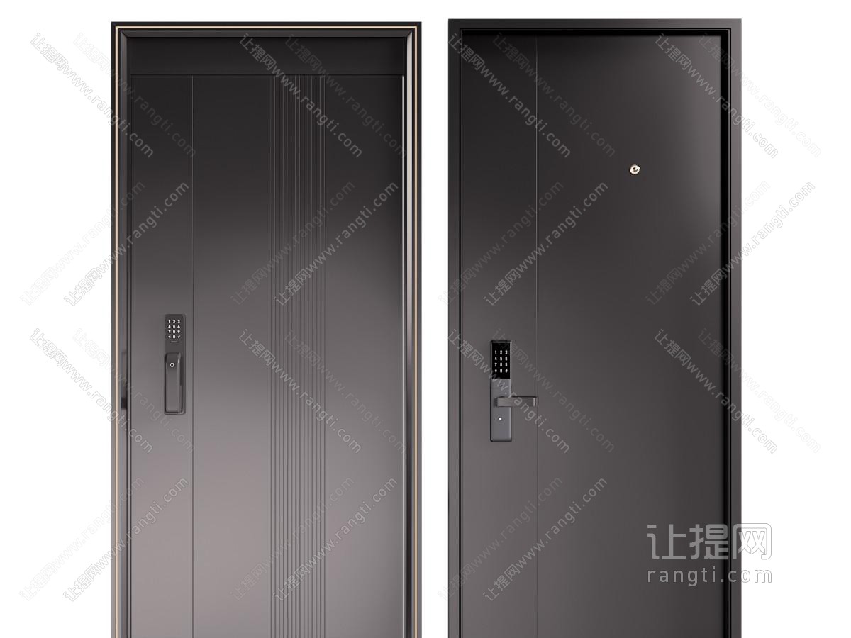现代入户门 平开门 防盗门