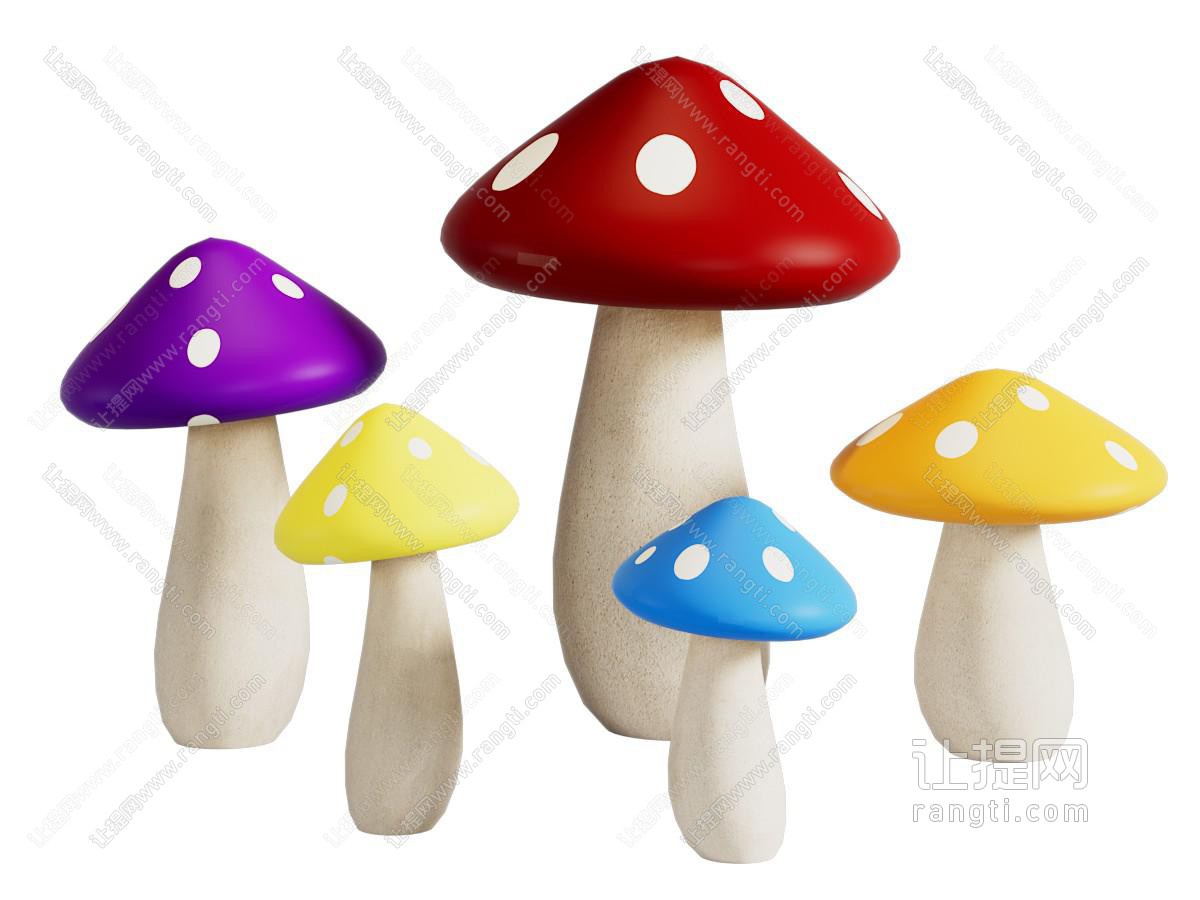 现代卡通蘑菇美陈