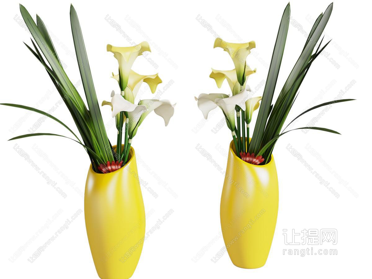新中式花瓶花卉