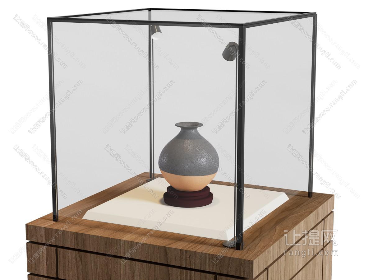 现代陶瓷器皿展柜 展台