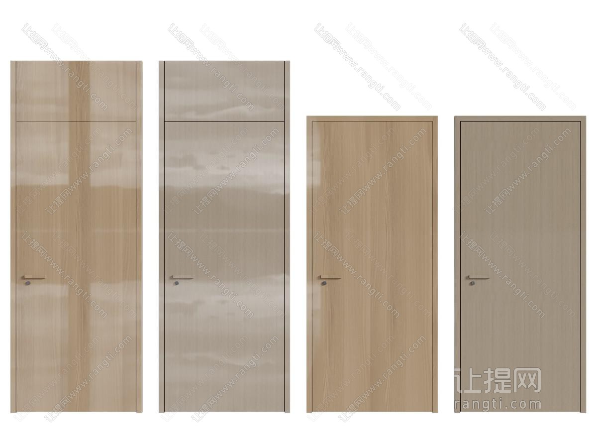 现代木门 房门 平开门