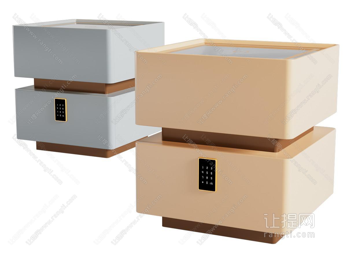 现代床头柜