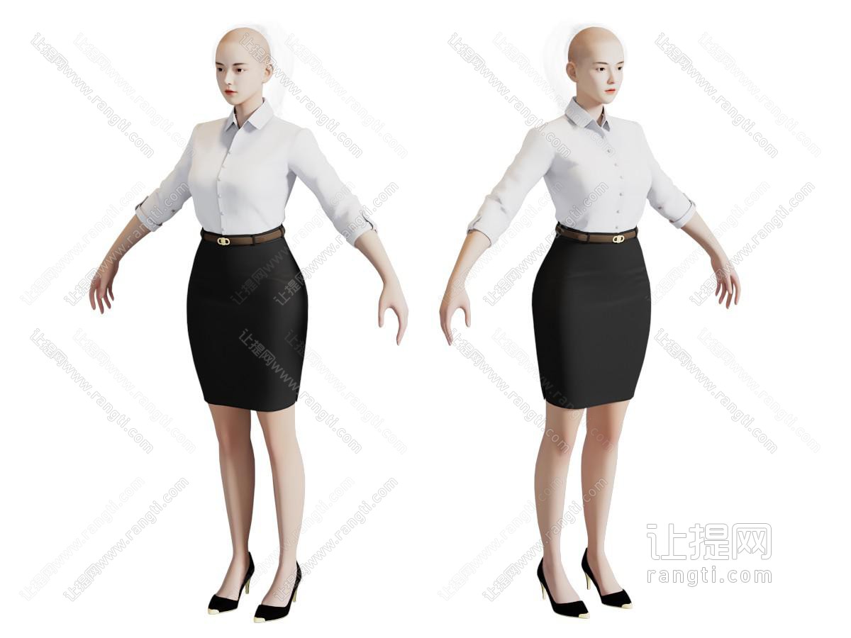 现代穿职业装的女人 人物