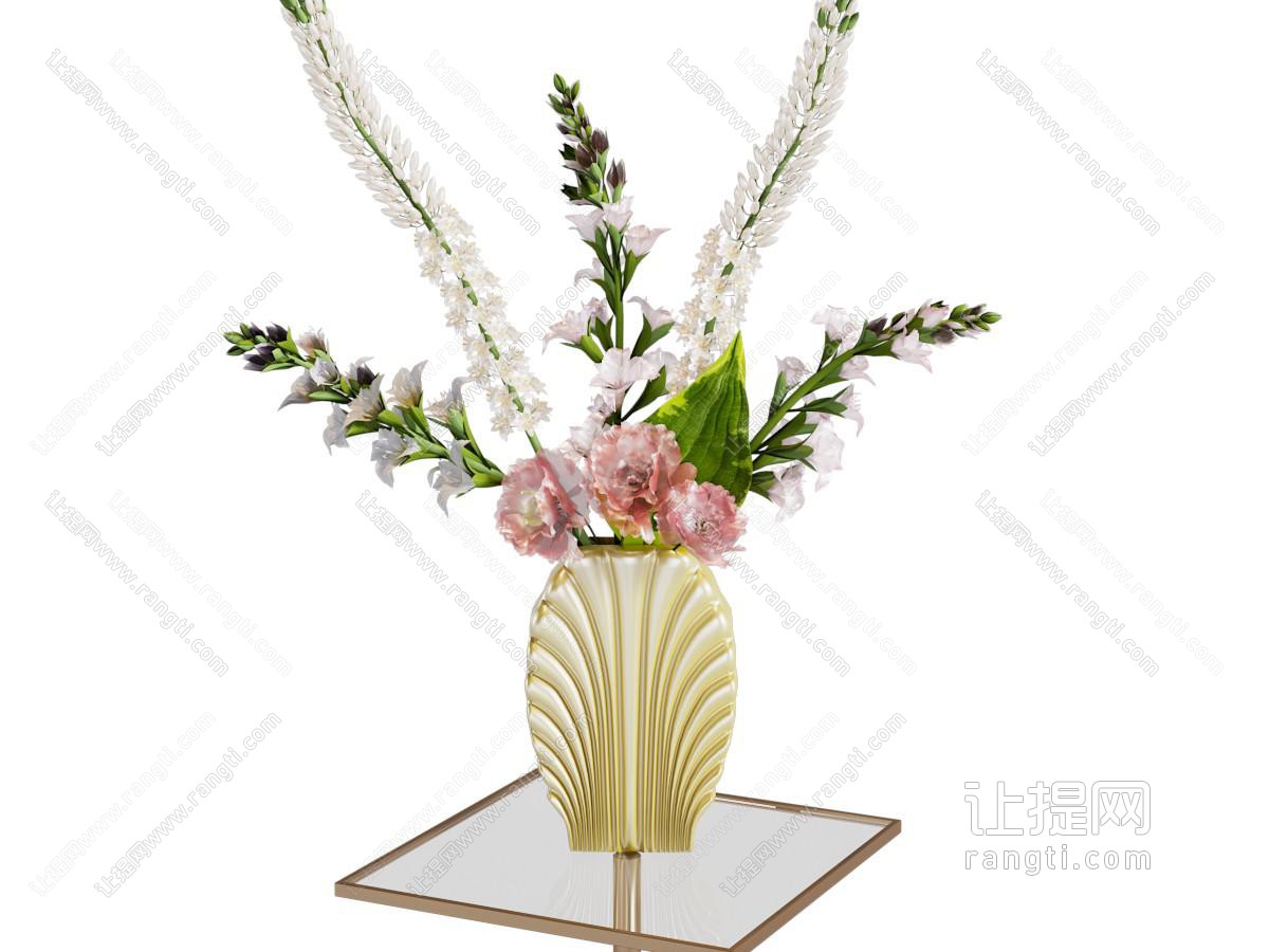 现代花瓶花卉