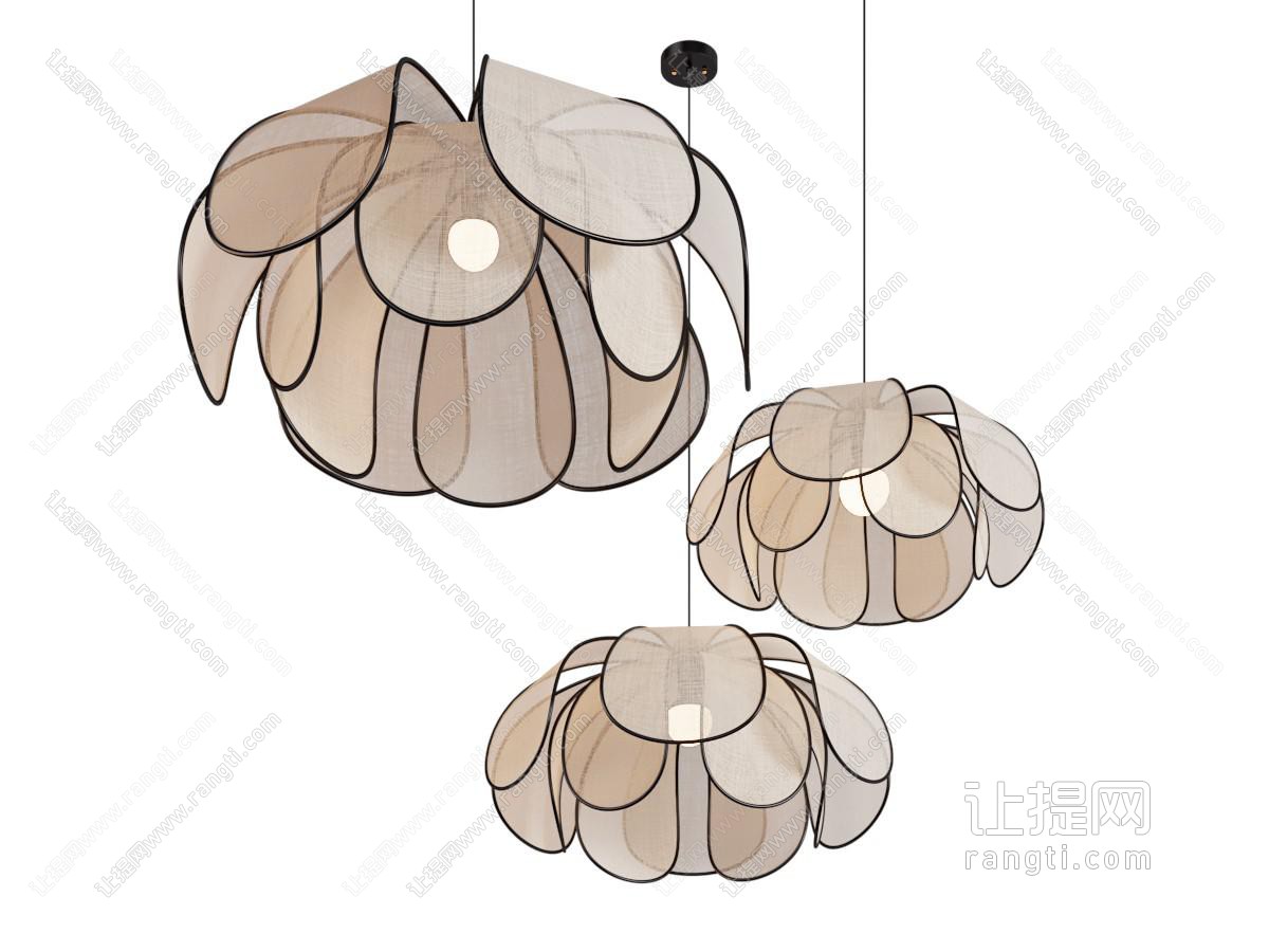 现代花朵吊灯