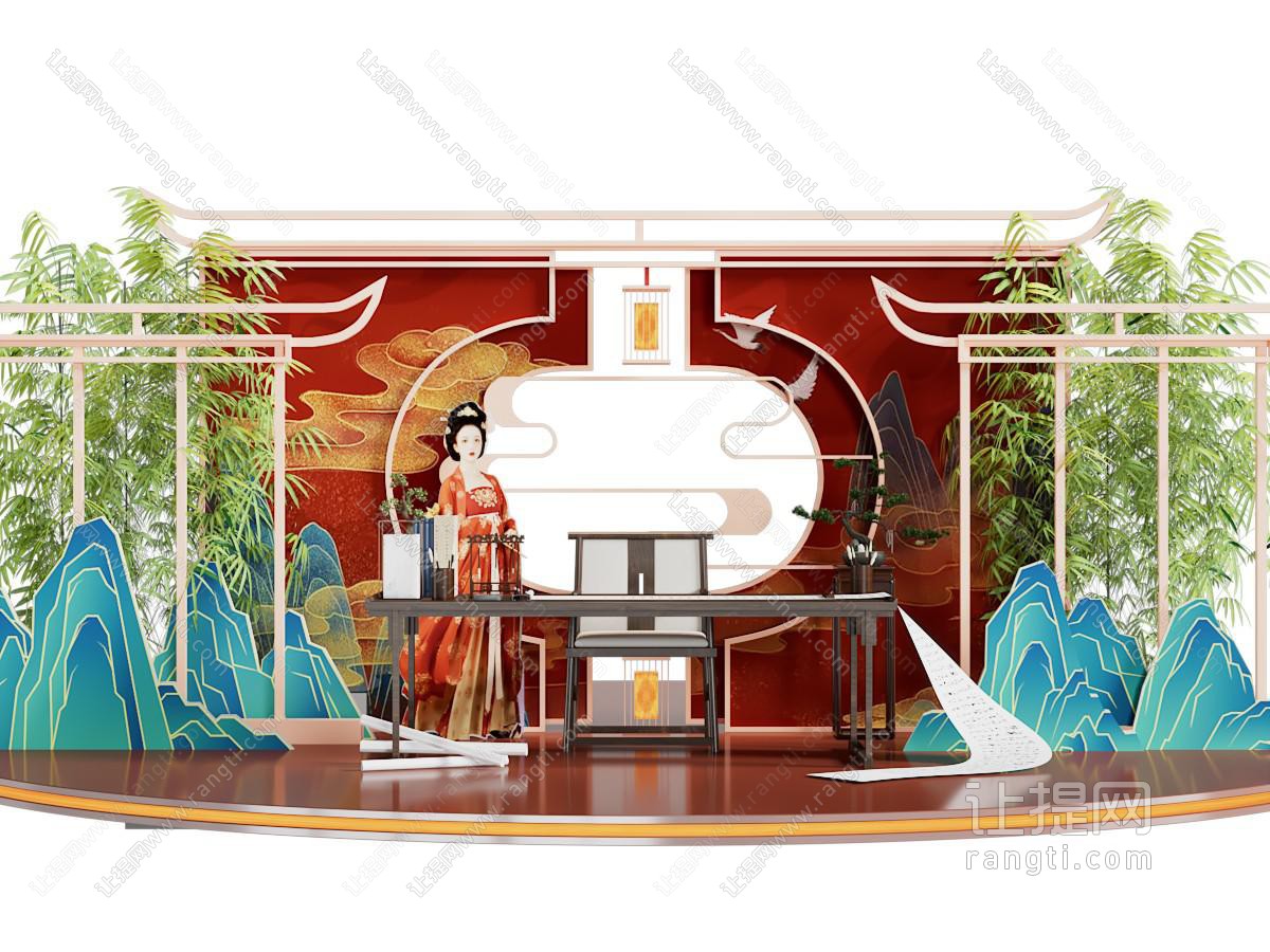 新中式美陈 户外装置