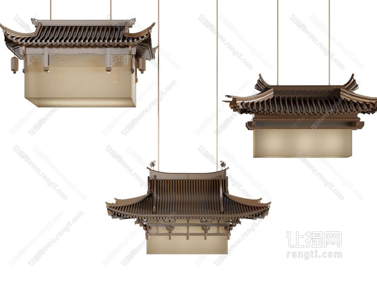 新中式建筑造吊灯