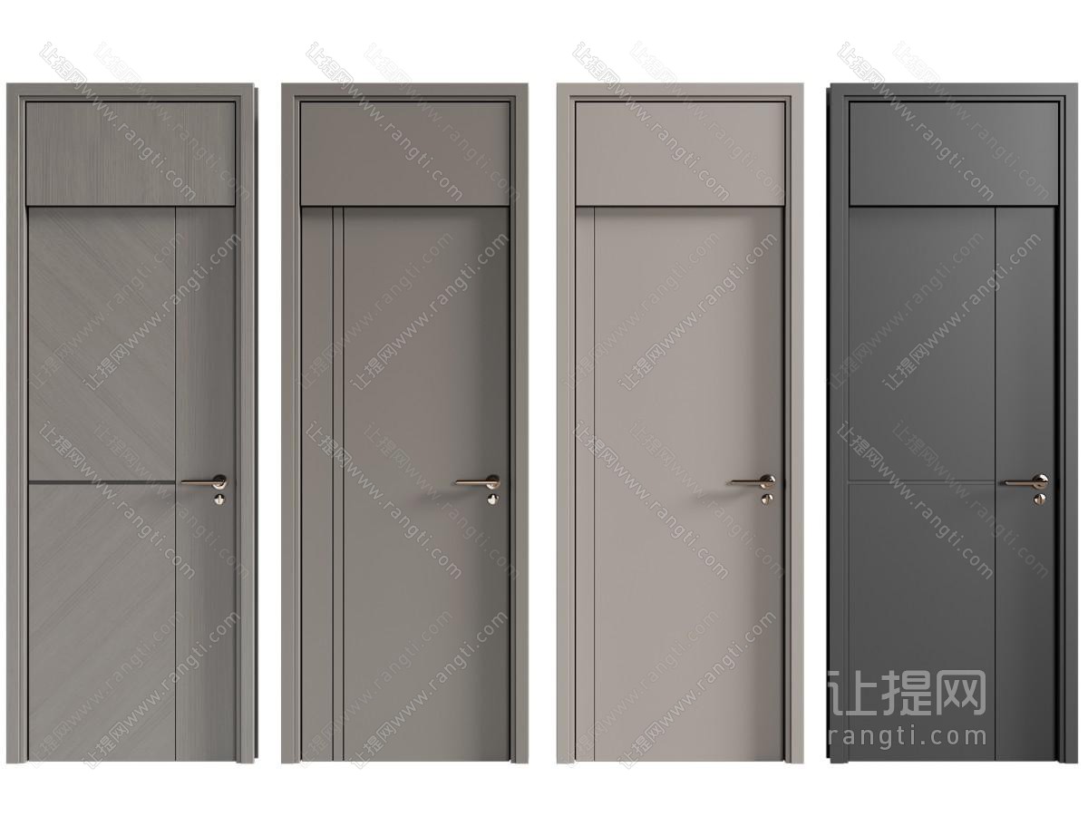 现代木门 房门 平开门