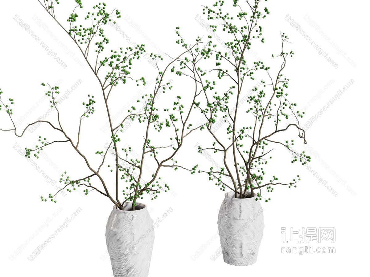 现代花瓶花卉摆件组合