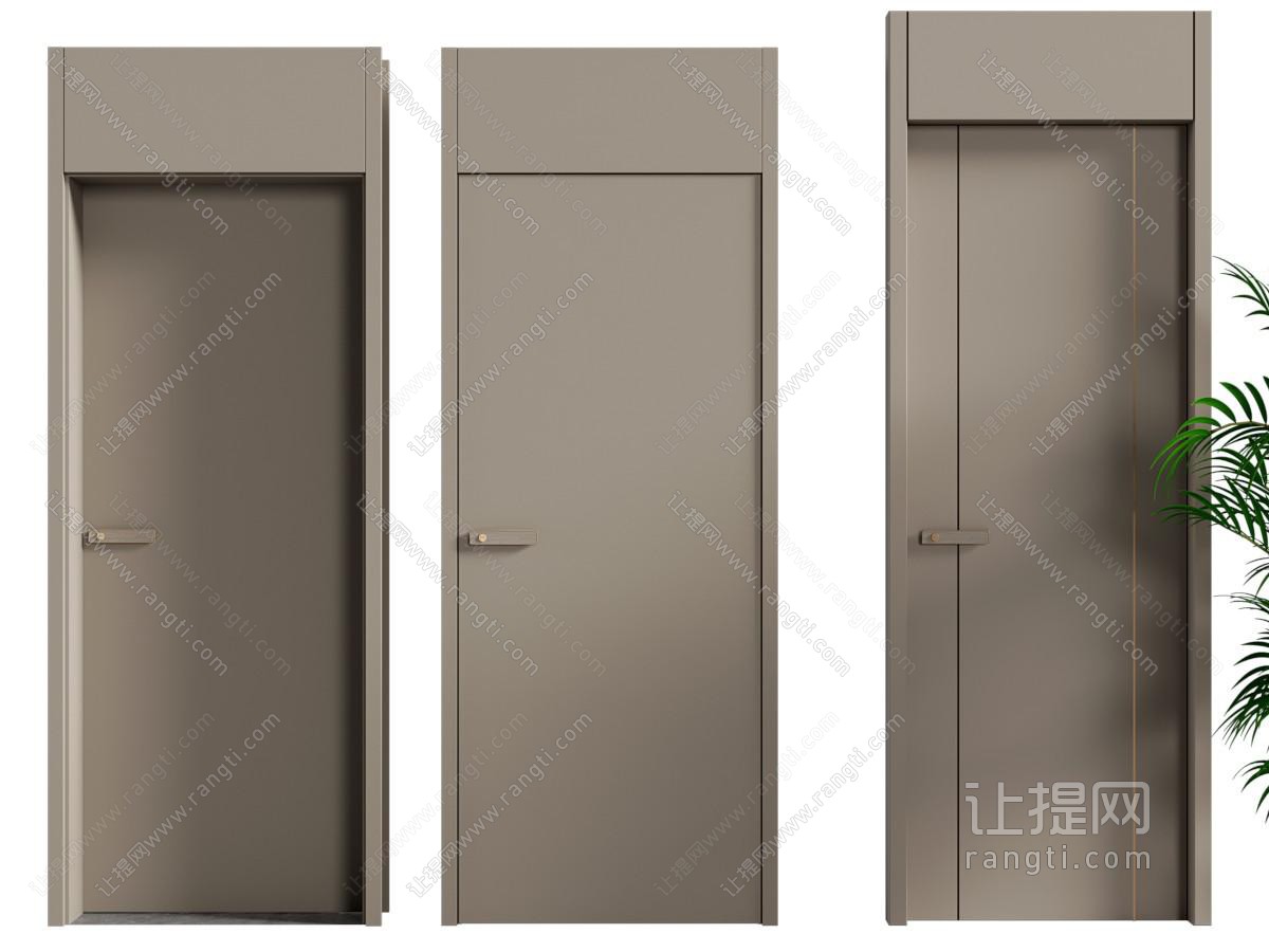 现代木门 房门 平开门