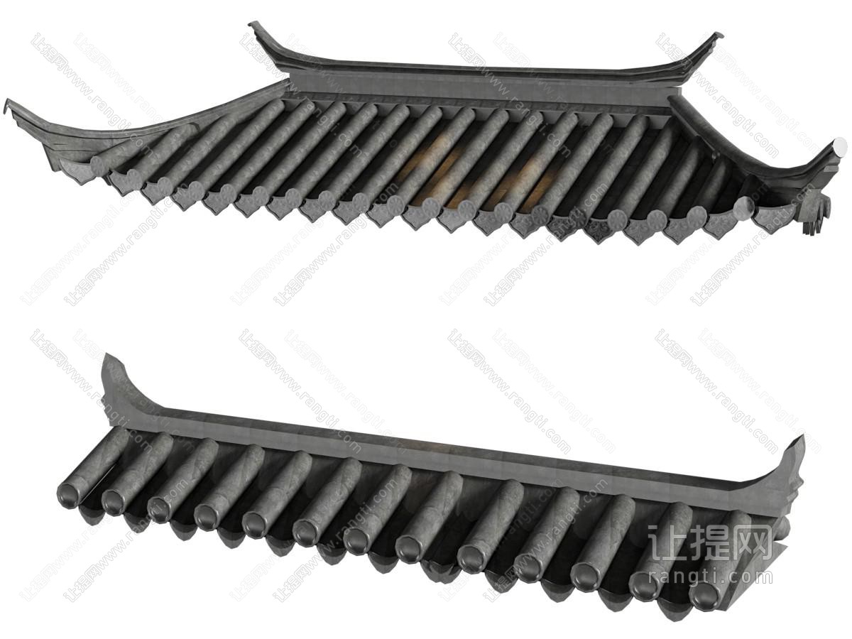 新中式屋檐 建筑构件