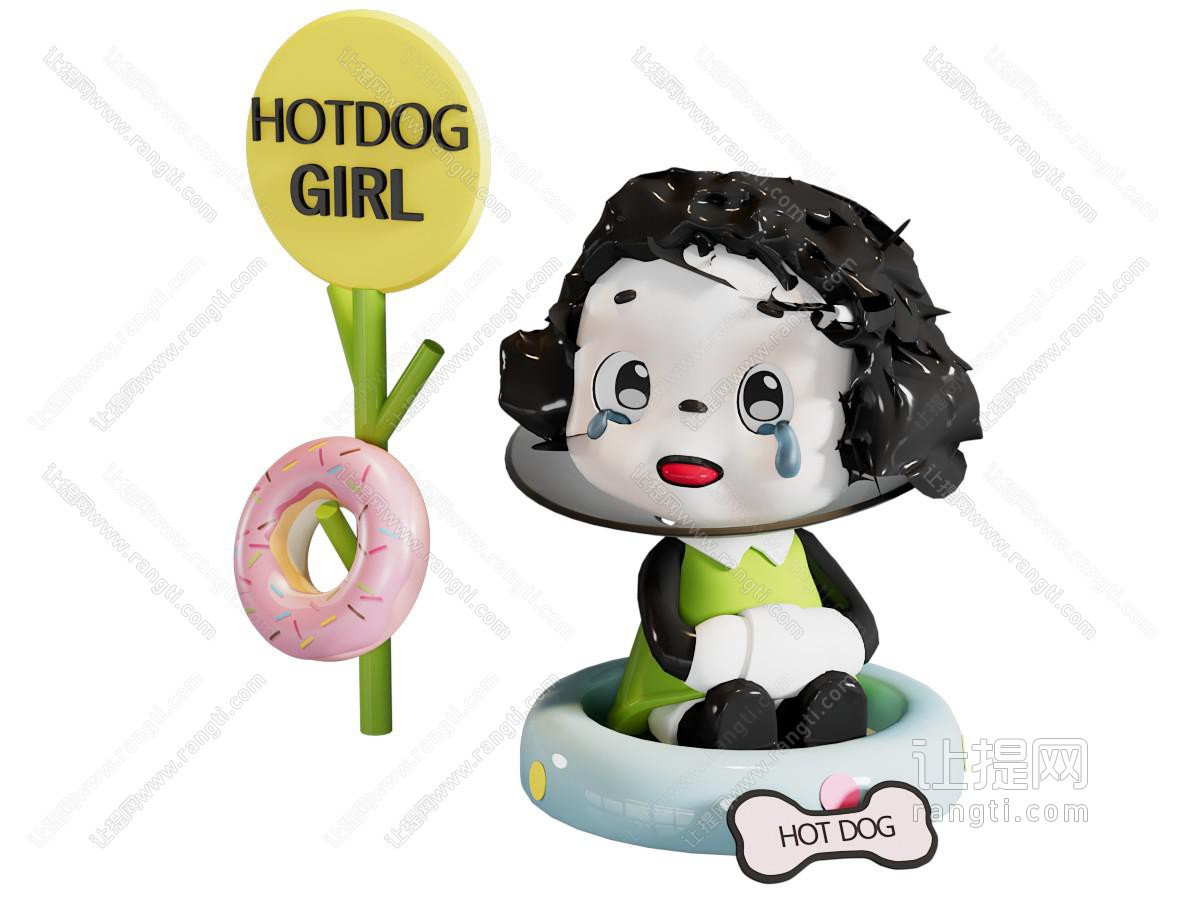 现代HOTDOG手办 公仔 摆件