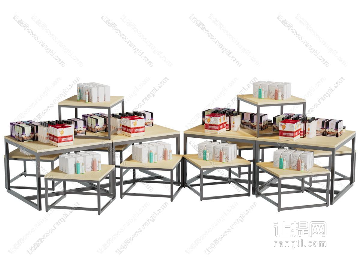 现代商品摆台 展台 展示架