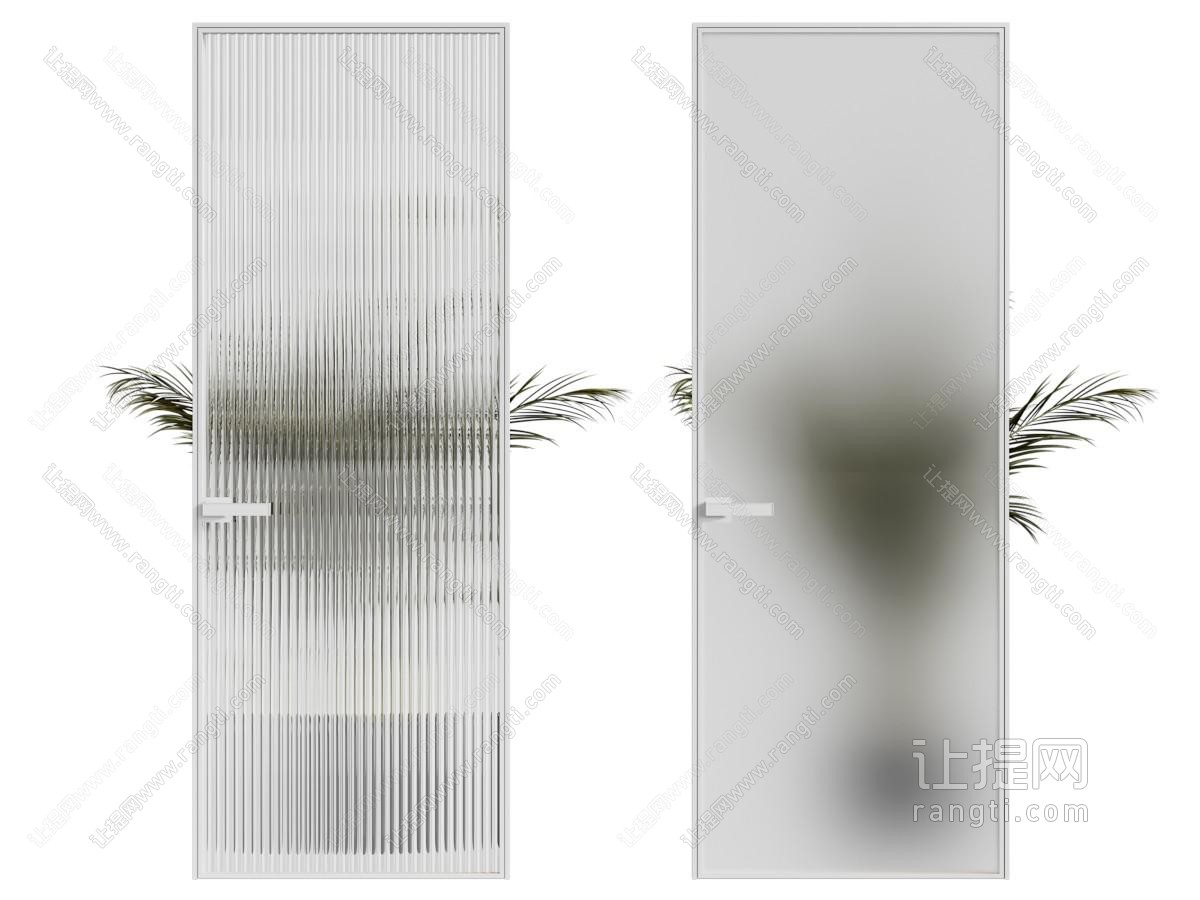 现代长虹玻璃平开门