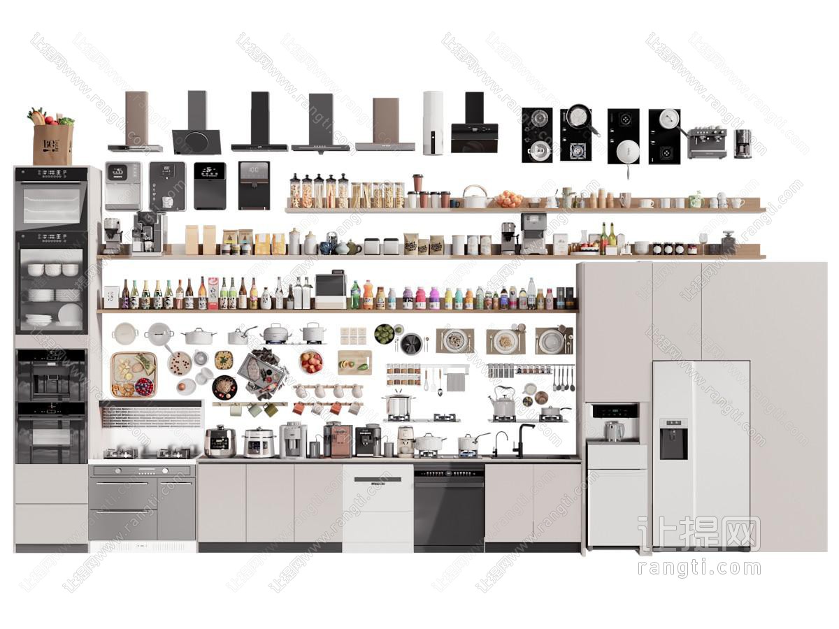 现代厨房用品 厨房电器 厨具组合