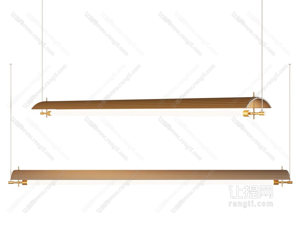 现代金属一字型吊灯
