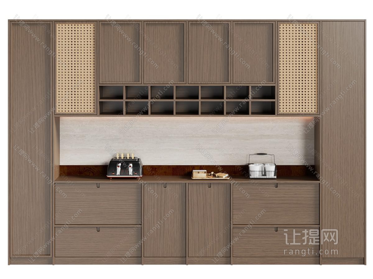 侘寂风中古风餐边柜 酒柜