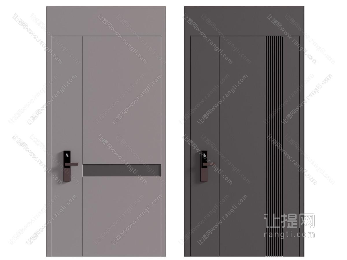 现代密码锁的大门 平开门 防盗门 入户门